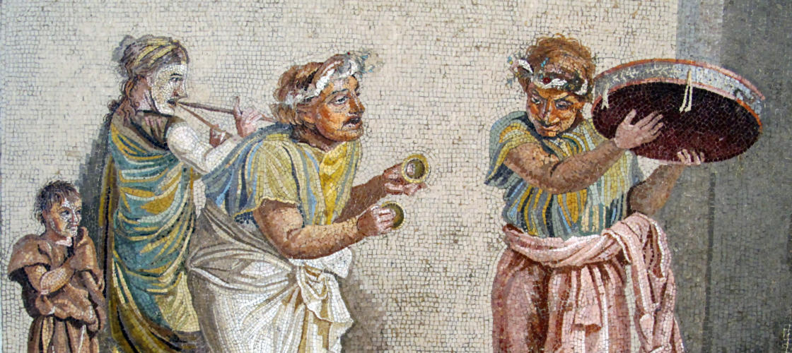 Römisches Mosaik Musiker