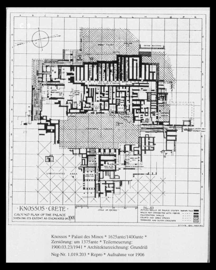 Stadtplan von Knossos