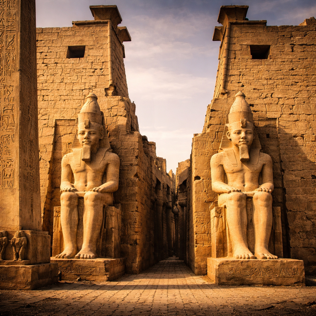 Bronzezeit - Tempel von Luxor heute