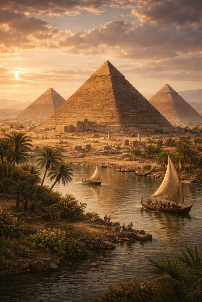 Altes Ägypten, Pyramiden am Nil