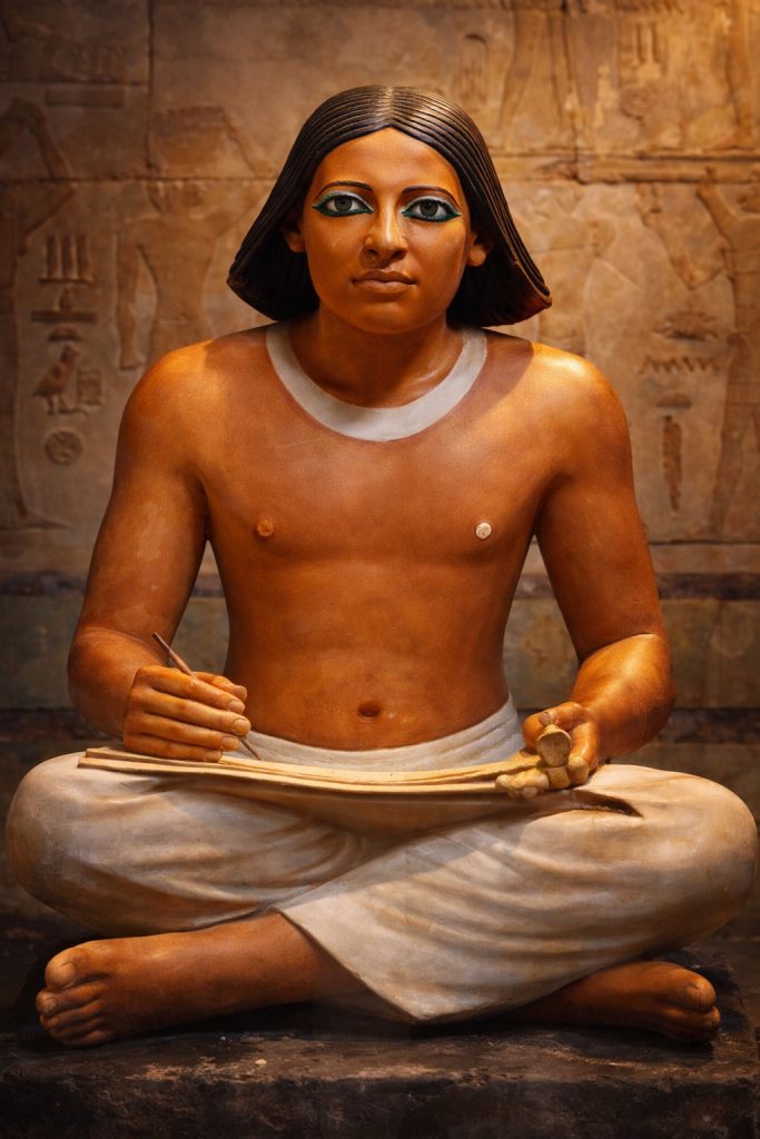 Ägyptischer Schreiber, Statue