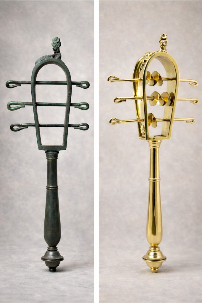 Sistrum, Original und Rekonstruktion
