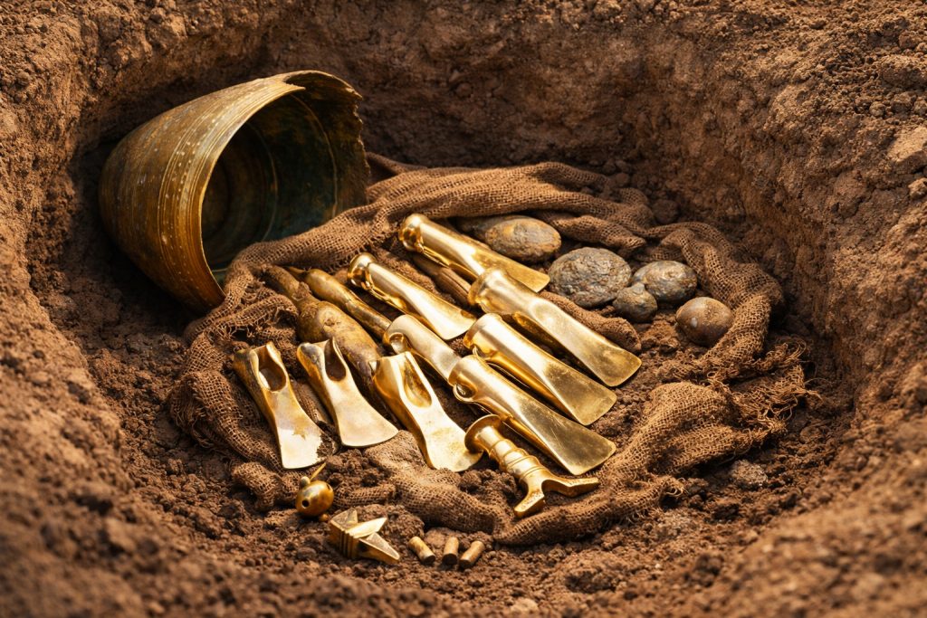 Hortfund der späten Bronzezeit, nach Funden von Ochtendung im Kreis Mayen-Koblenz
