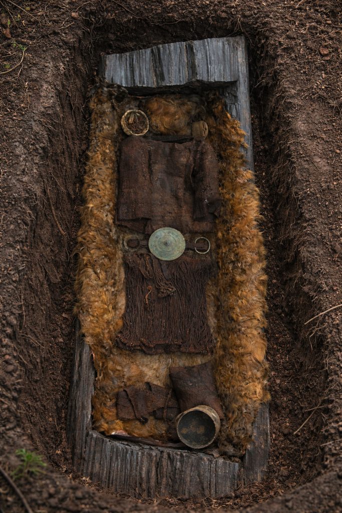 Baumsarg Mädchen von Egtved, koloriert