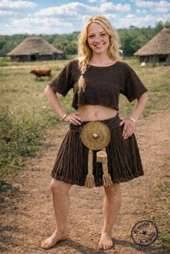 Mädchen von Egtved, Bronzezeit, KI Rekonstruktion