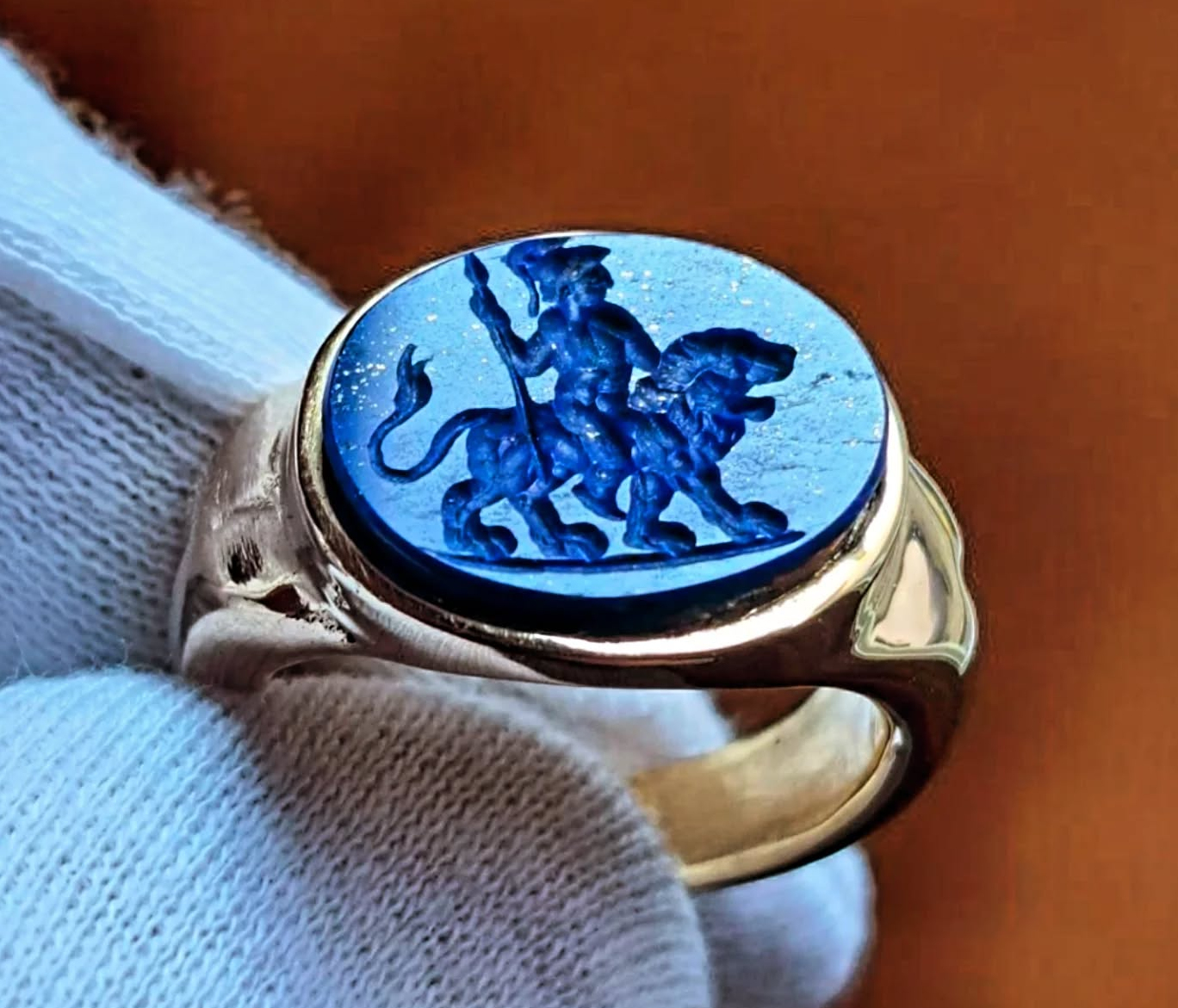 Römische Gemme Mars, Lapis-Lazuil