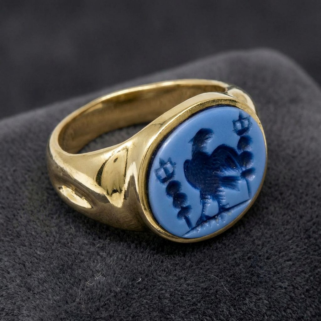 Römische Gemme Adler mit Feldzeichen, Nicolo Intaglio